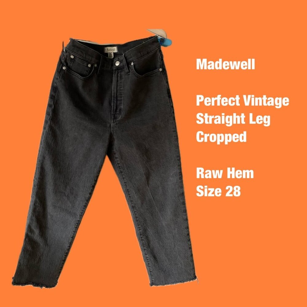 Madewell Perfect Vintage High Waist Straight Leg Jeans (Lunar Wash)